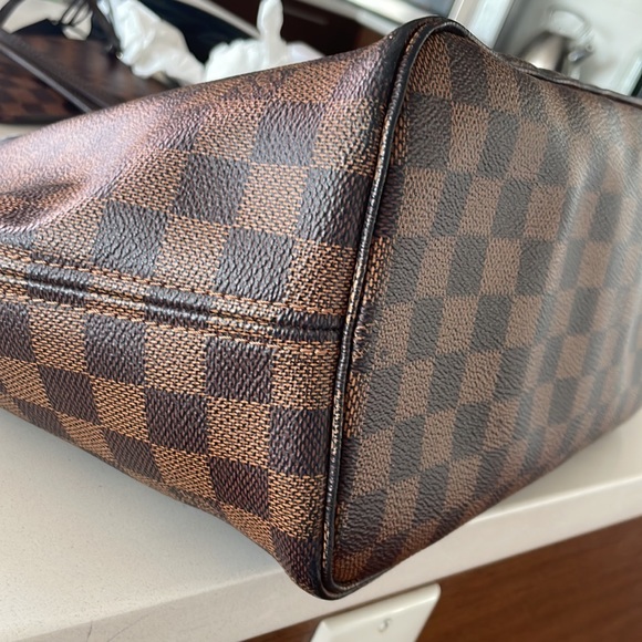 Louis Vuitton NEVERFULL MM with Pouch Brown Damier Print - Picture 9 of 12